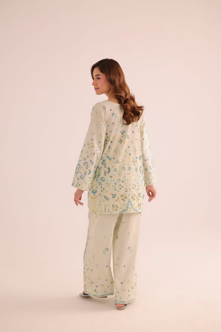 2 PC SUMMER LAWN DRESS - PRT L42950