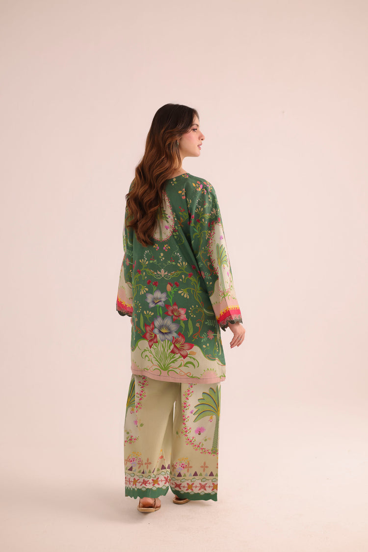 2 PC SUMMER LAWN DRESS - PRT L42956