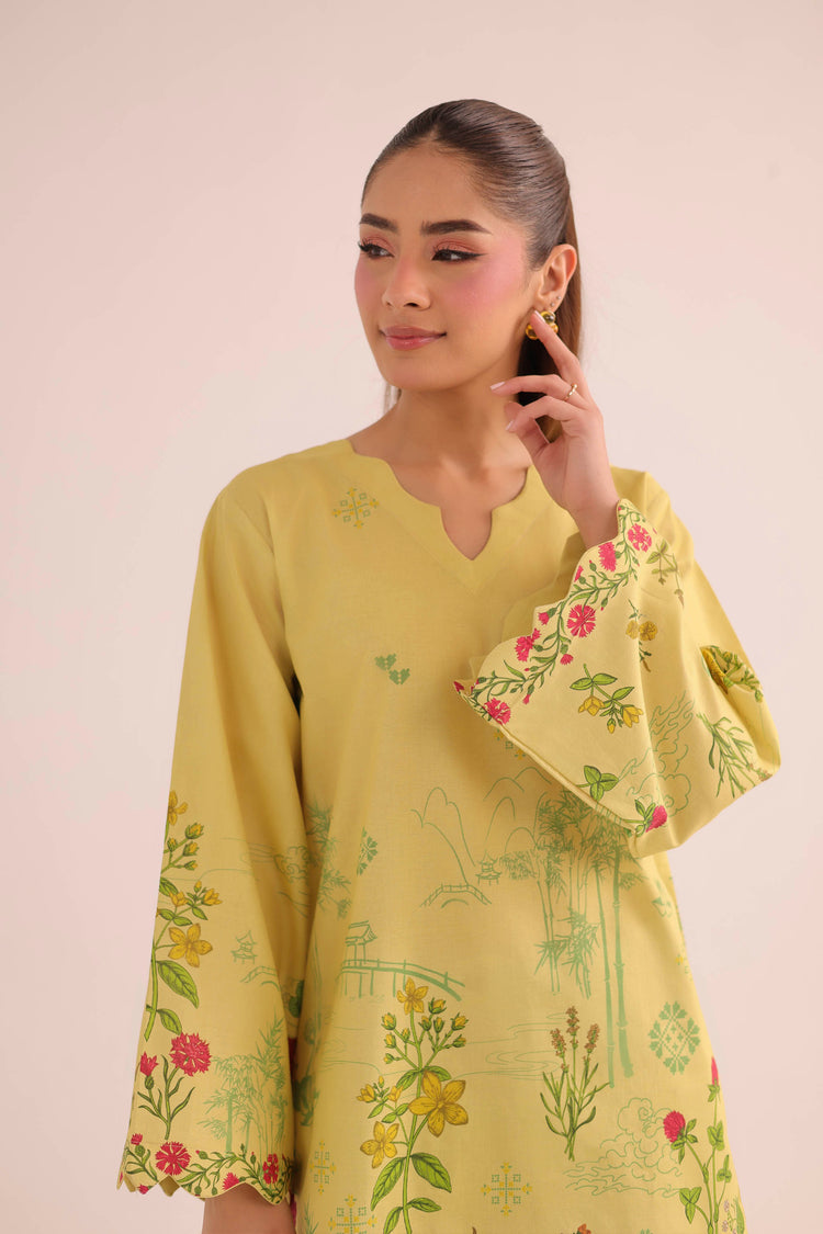 2 PC SUMMER LAWN DRESS - PRT L42982