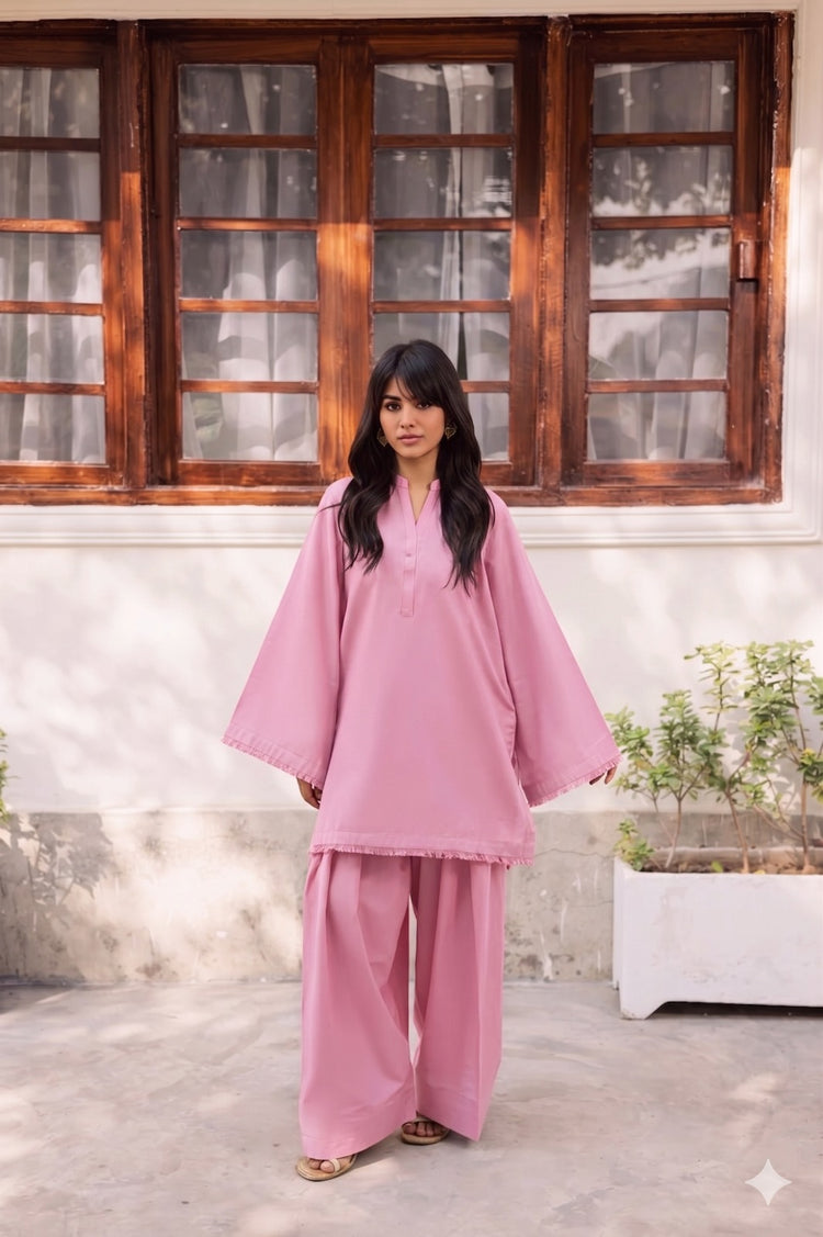 2PC LAWN SOLID FSK 03 - LILAC