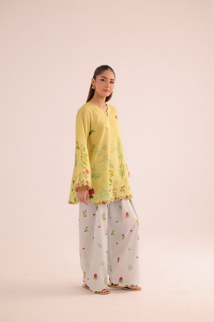 2 PC SUMMER LAWN DRESS - PRT L42982