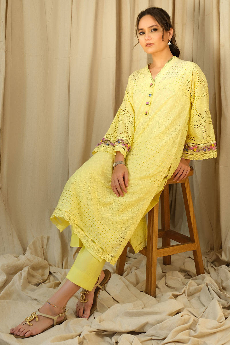 FARIDA HASAN SPRING SUMMER '23 | FRENCH FLORAL CHIKAN