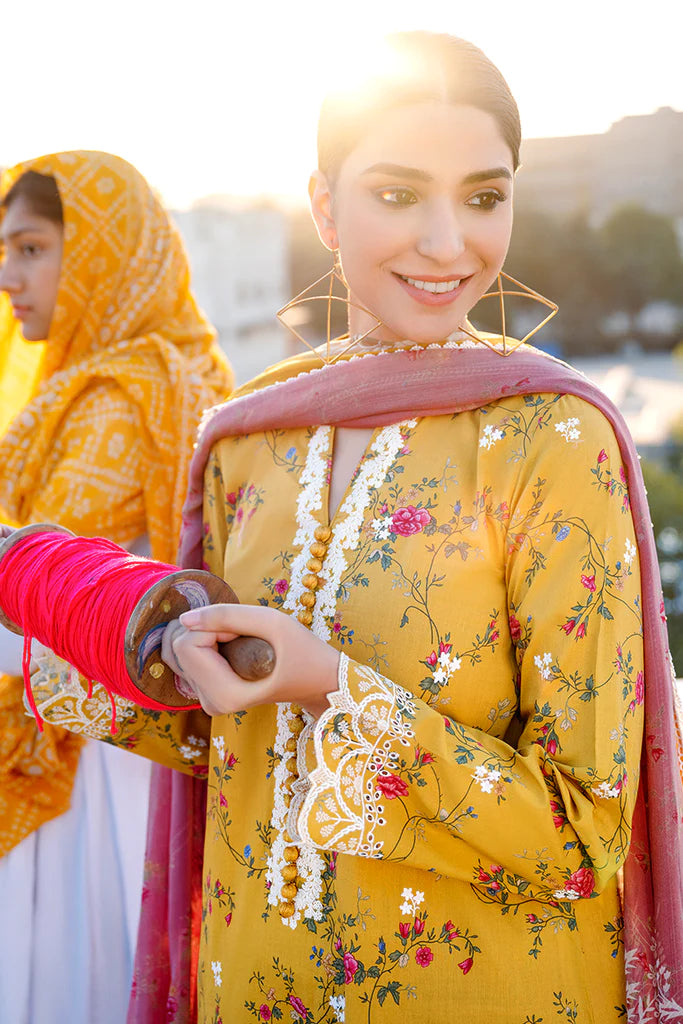 CROSSTITCH LAWN '23 | URAAN | GOLD MUSE