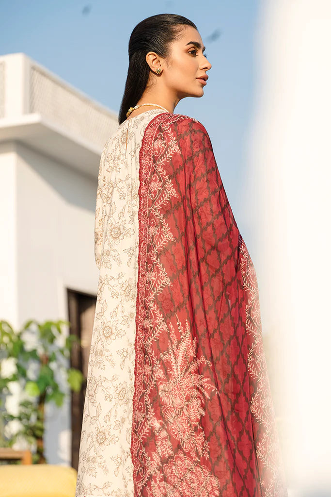 CROSS STITCH LAWN '23 | URAAN | ALABASTER TINT