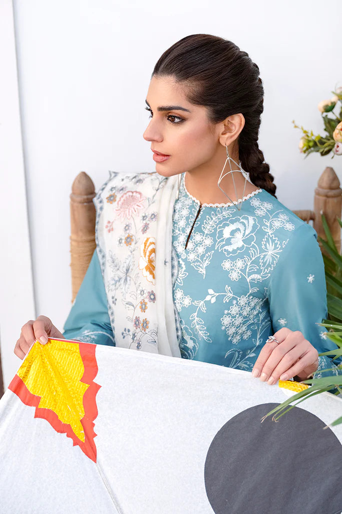 CROSS STITCH LAWN '23 | URAAN | FLORAL BLISS