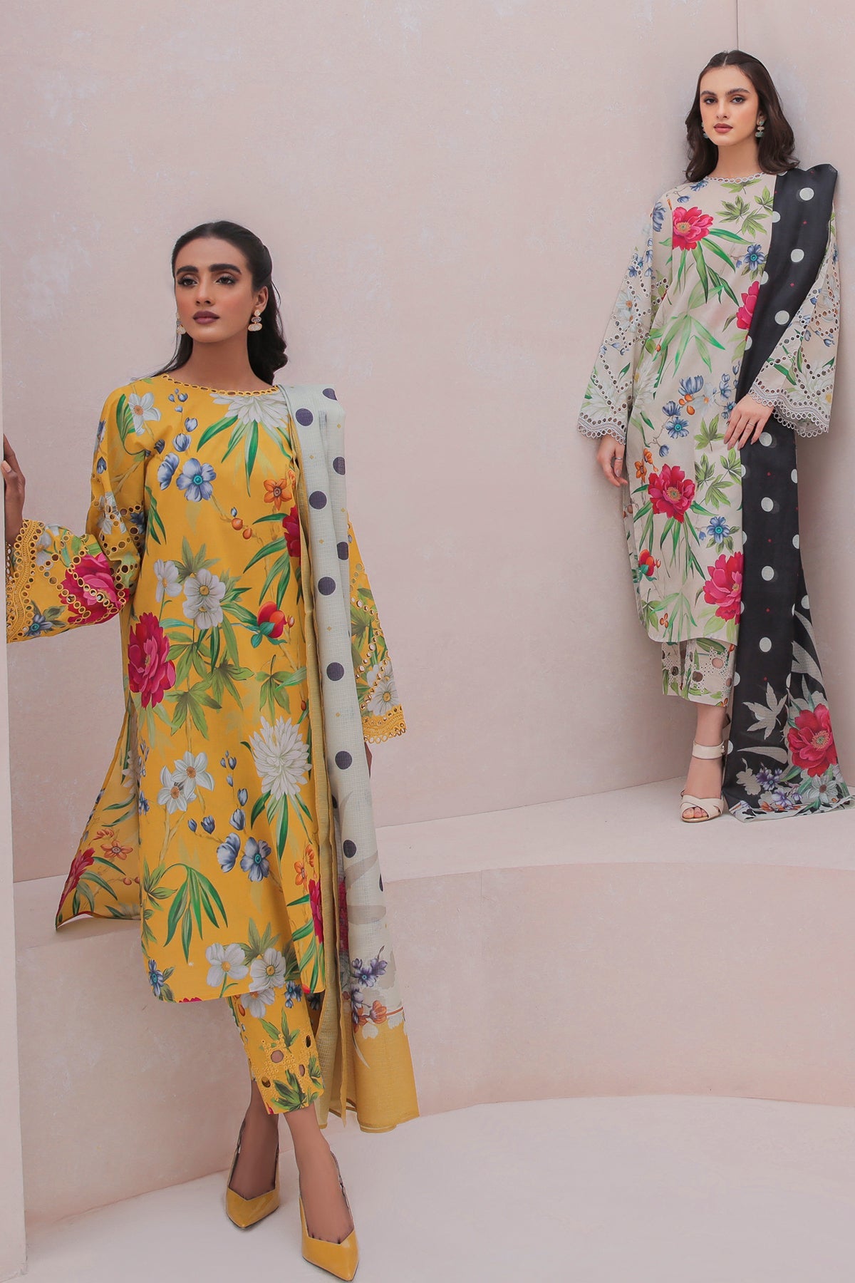 BAROQUE EMBROIDERED LAWN UF 332