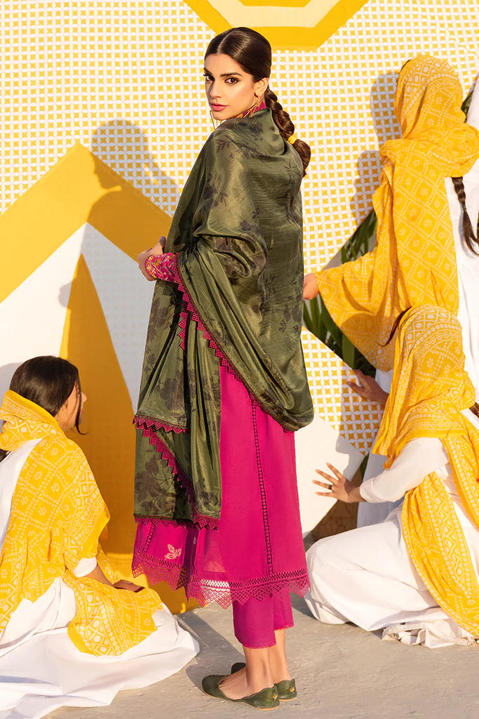 CROSSTITCH LAWN '23 | URAAN | VIVID FLAMBOYANT