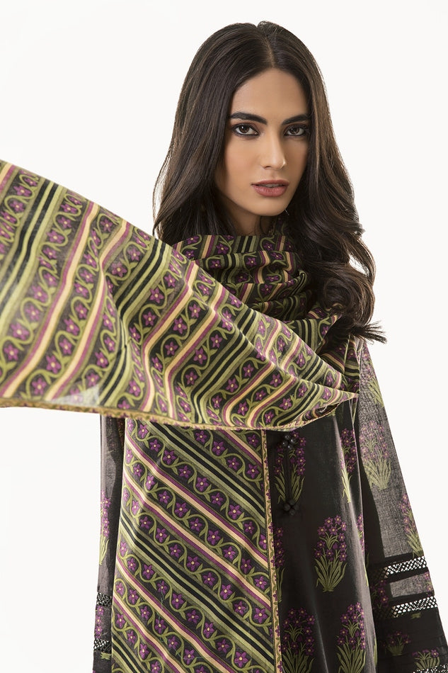 KHAADI PRINTED CAMBRIC LAWN SUIT | ALA22338 B