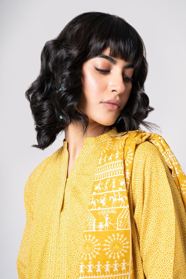 KHAADI PRINTED CAMBRIC LAWN SUIT | ALA22342