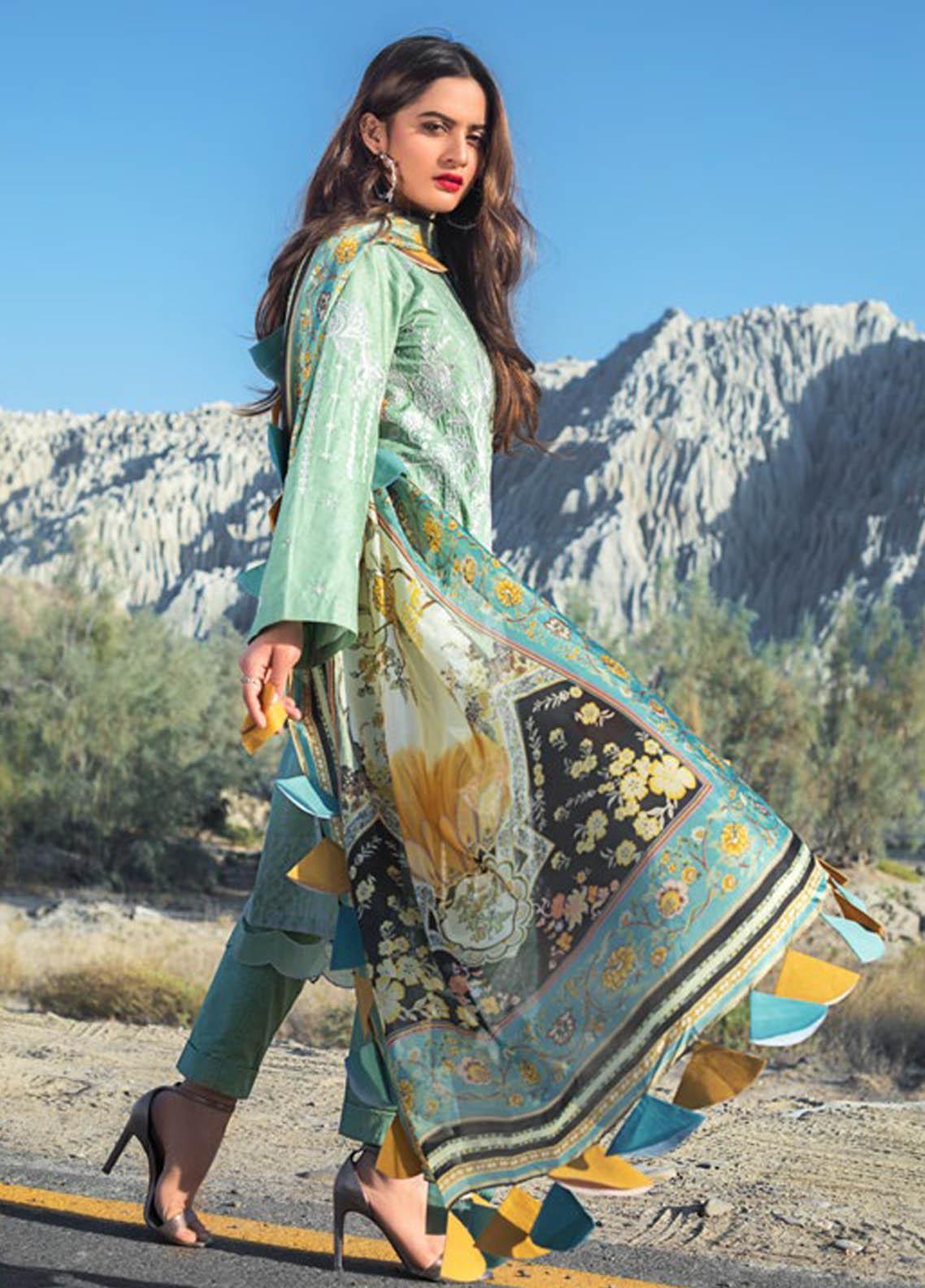 ERUM KHAN LAWN 2021 | PISTACHIO SELENE