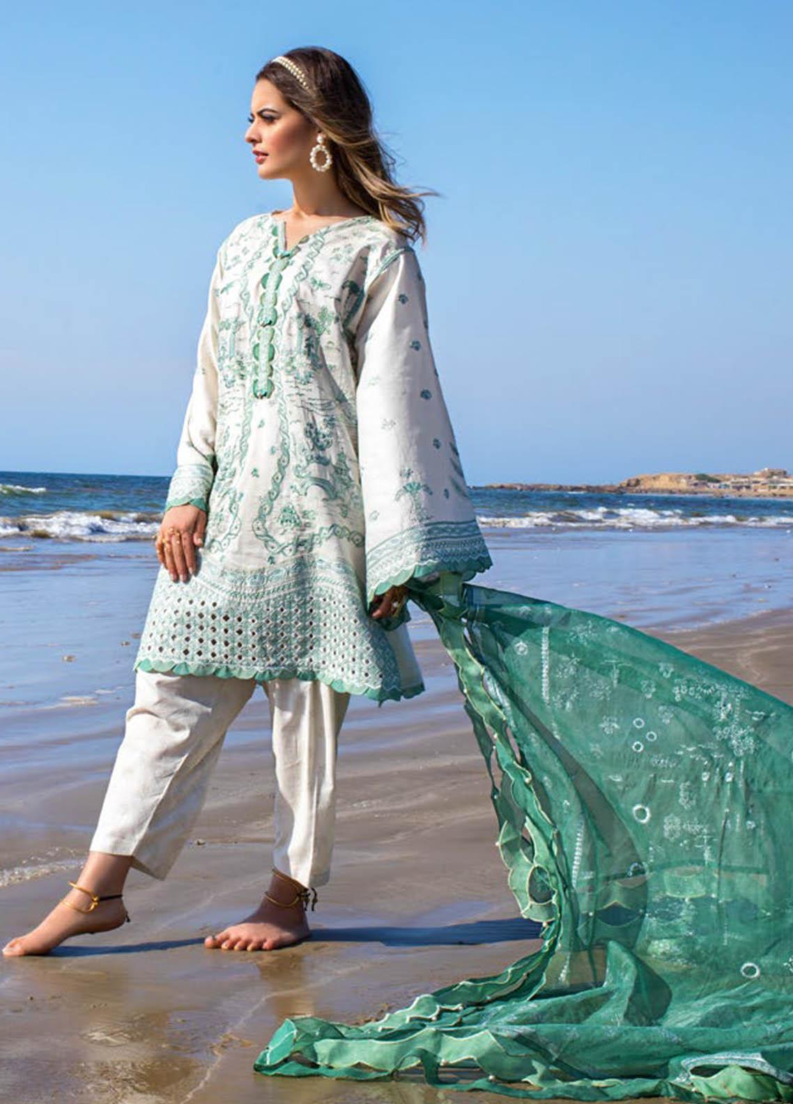 ERUM KHAN LAWN 2021 | NILE MINT
