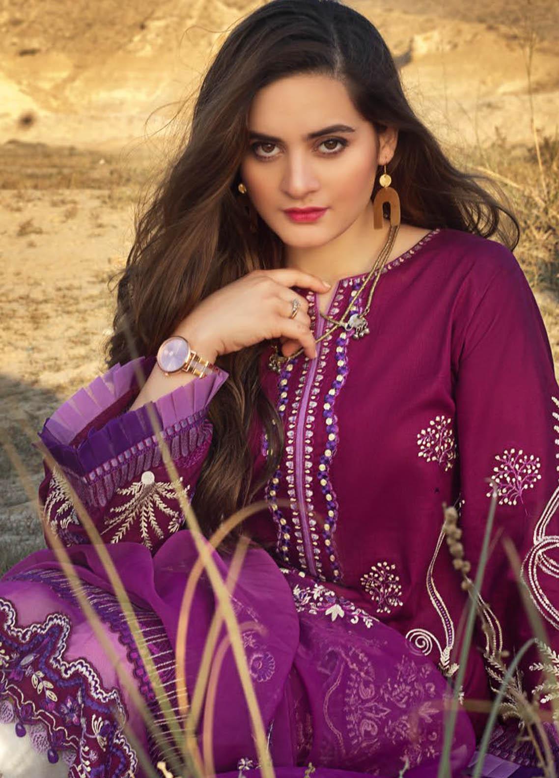ERUM KHAN LAWN 2021 | PERIWINKLE