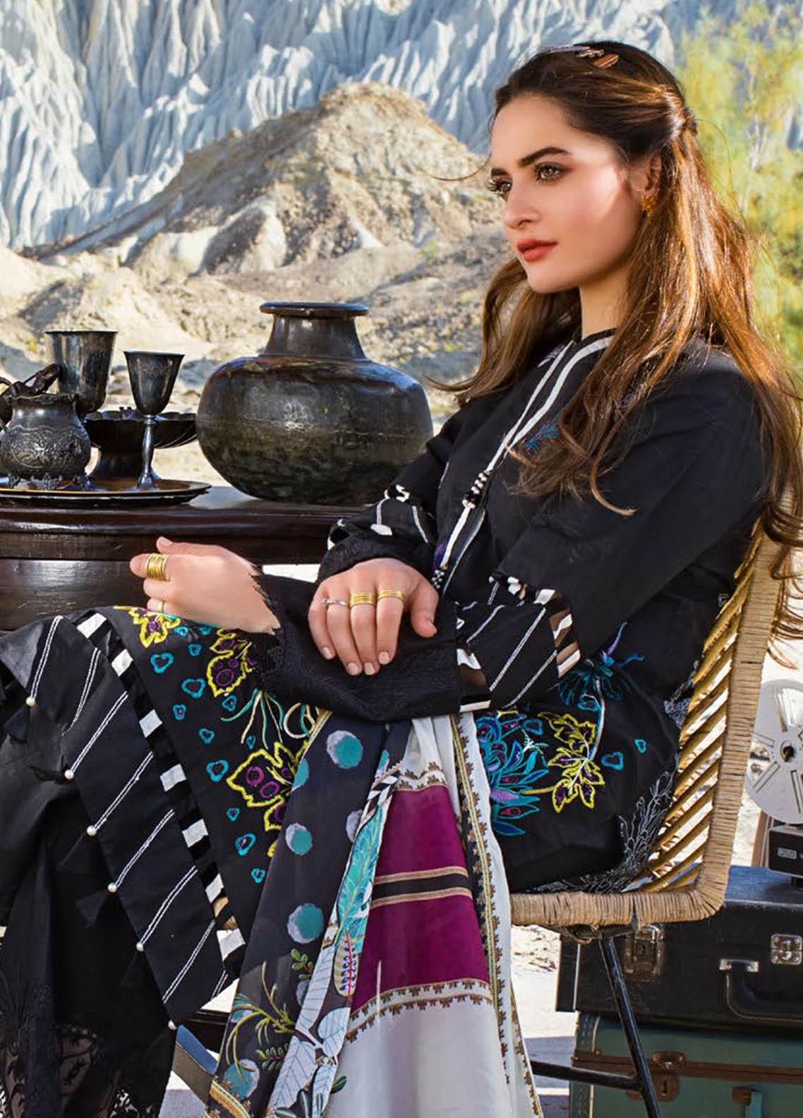 ERUM KHAN LAWN 2021 | DARK DAISY