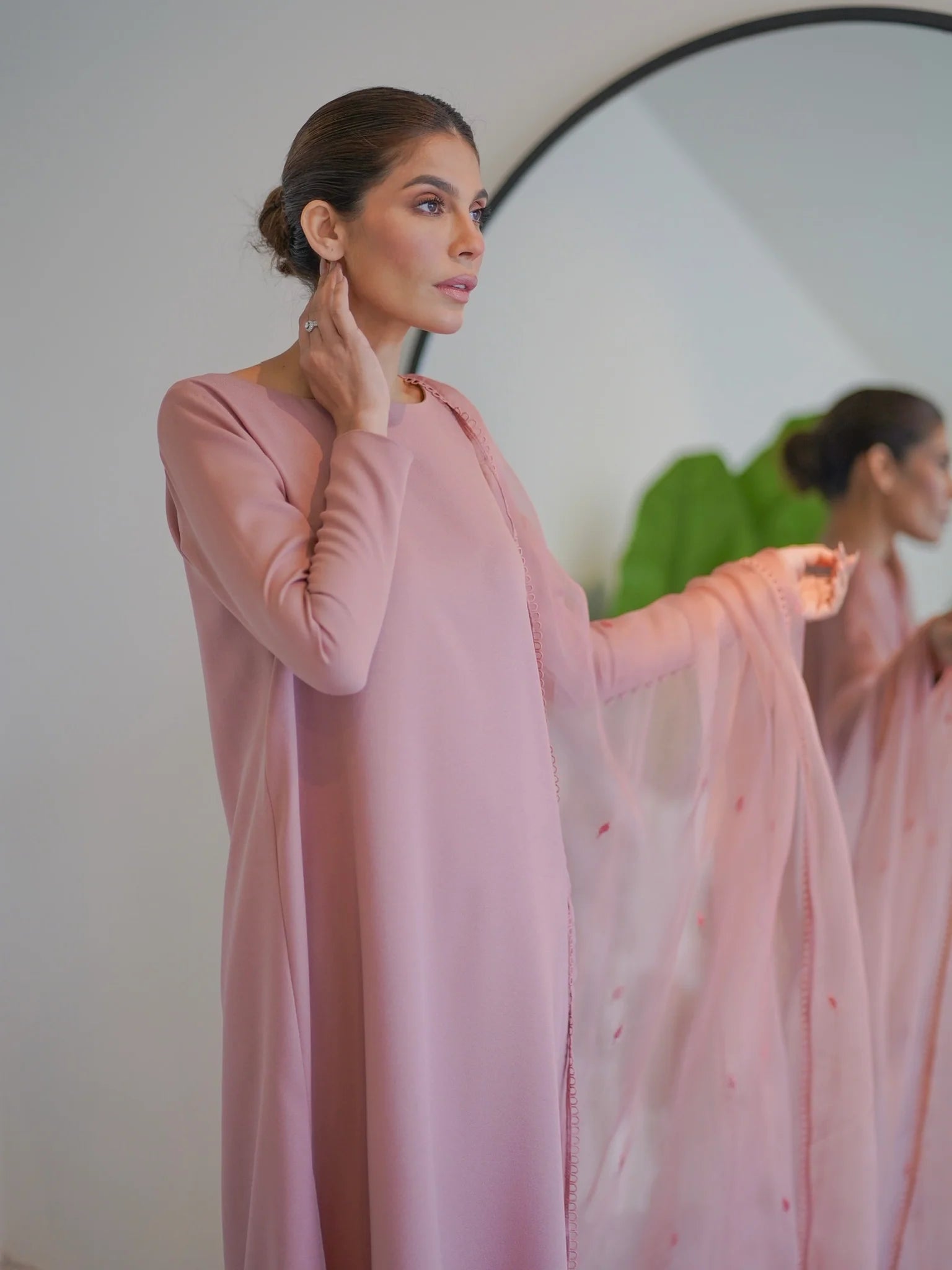SAK ATELIER CO-ORDS | NUDE PINK BUTTONED SET