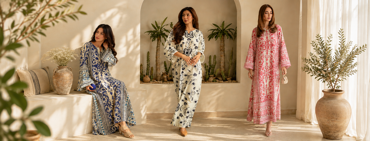 SUMMER KAFTANS BY SILAYI PRET