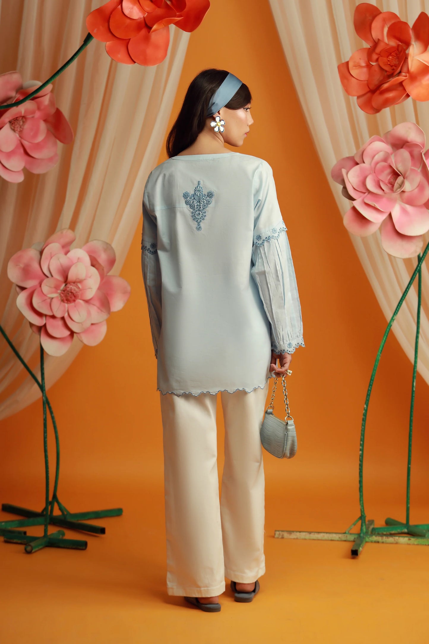 EMBROIDERED SHIRT (BLUE)