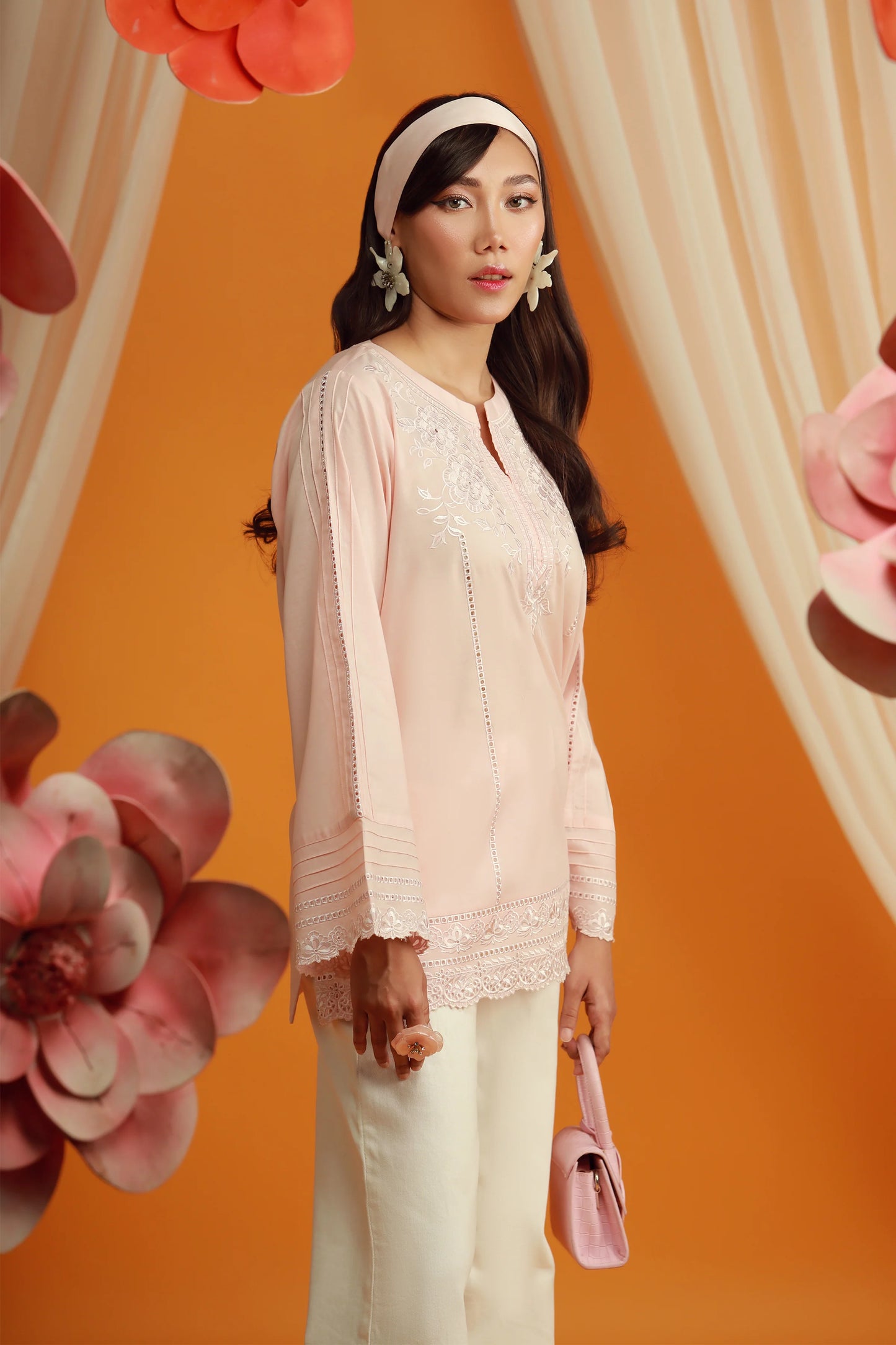 EMBROIDERED SHIRT (PINK)