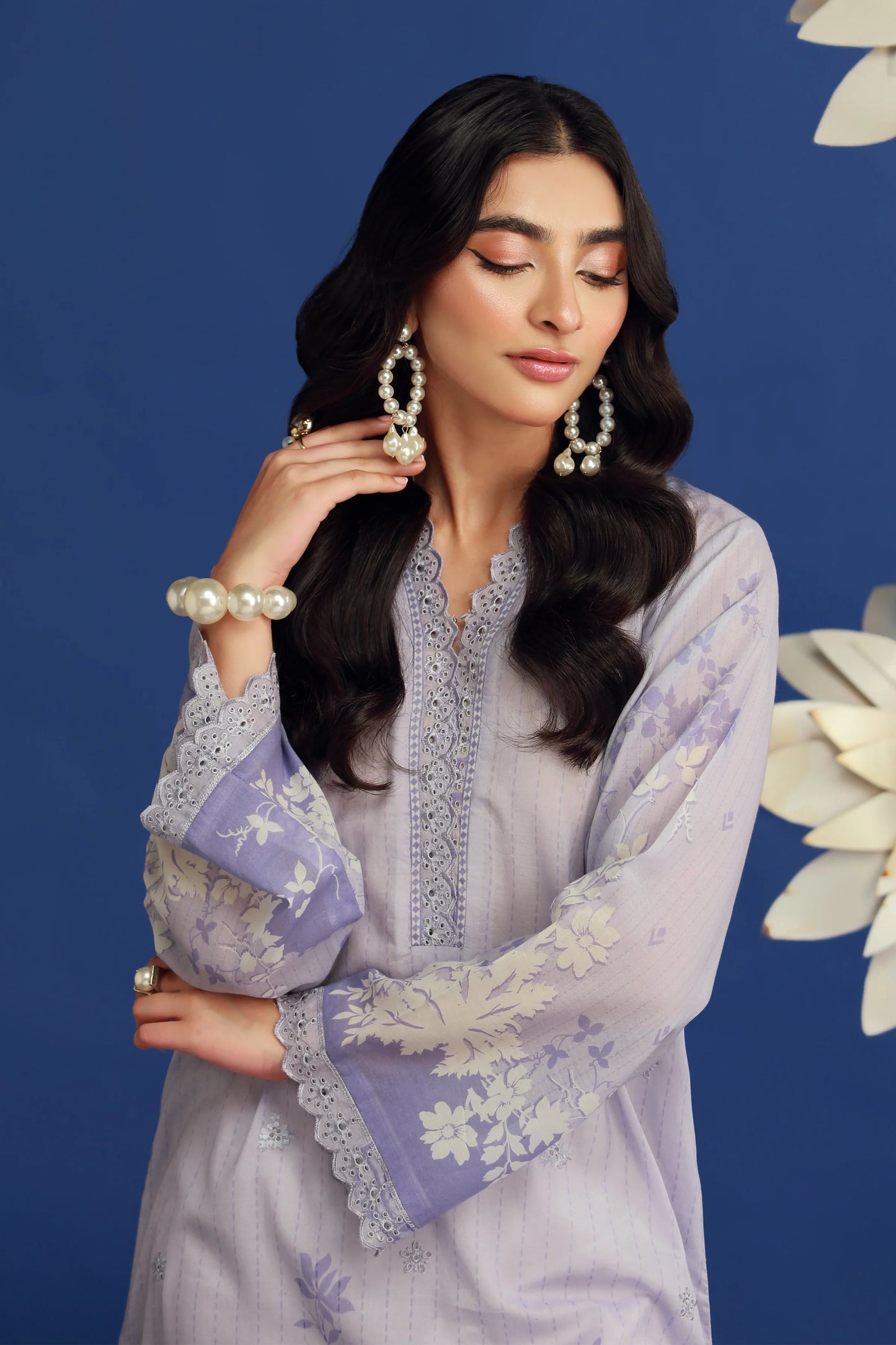01 PIECE READY TO WEAR PRINTED EMBROIDRED SHIRT