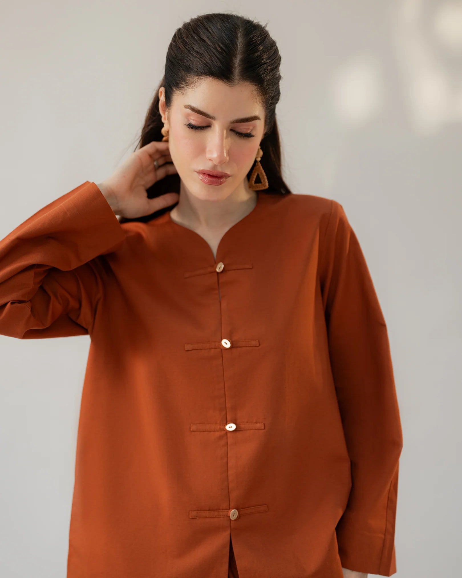 HERMES ORANGE SLOANE SET