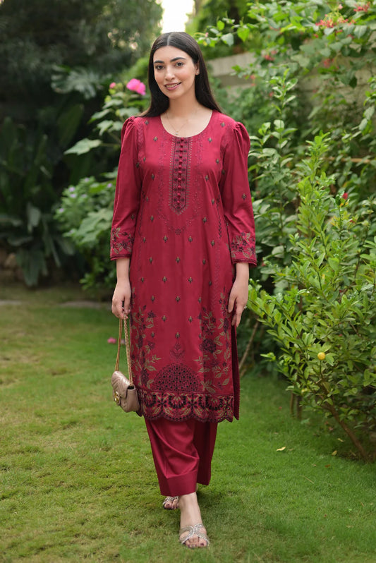 EMBROIDERED LINEN D-1011