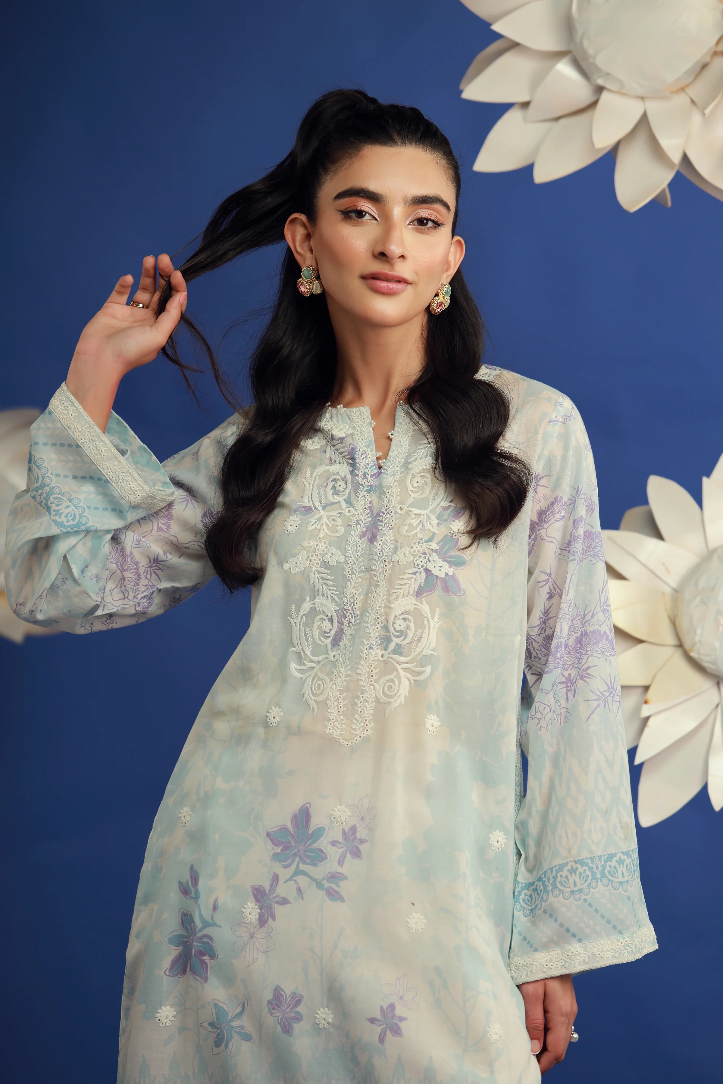 01 PIECE READY TO WEAR PRINTED EMBROIDERED SHIRT