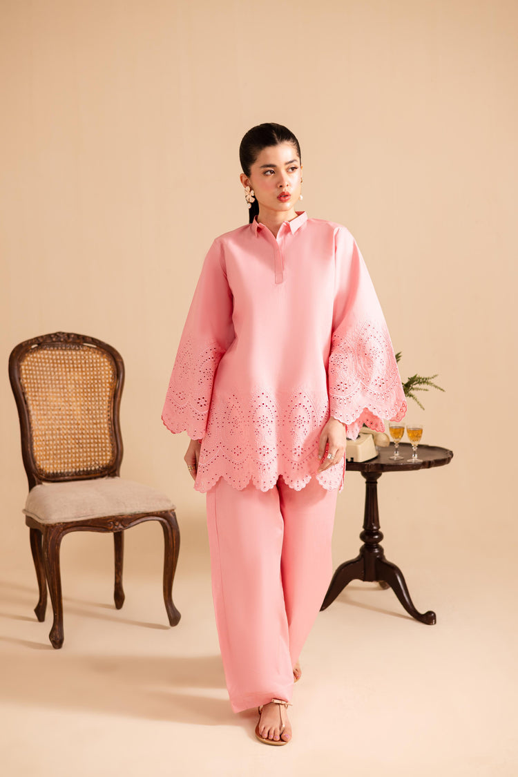 SUMMER SCHIFFLI EMBROIDERED CO-ORD - 1151