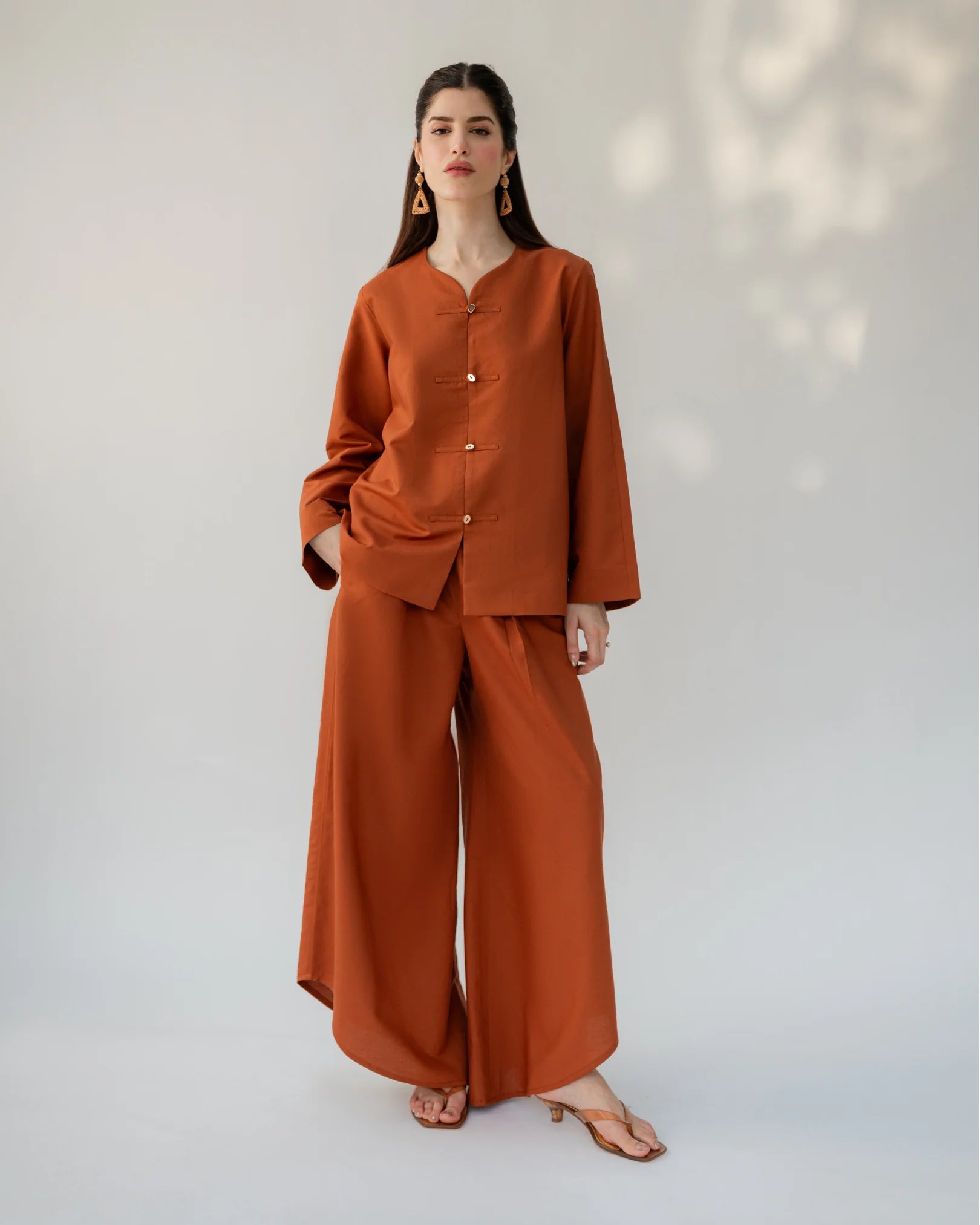 HERMES ORANGE SLOANE SET