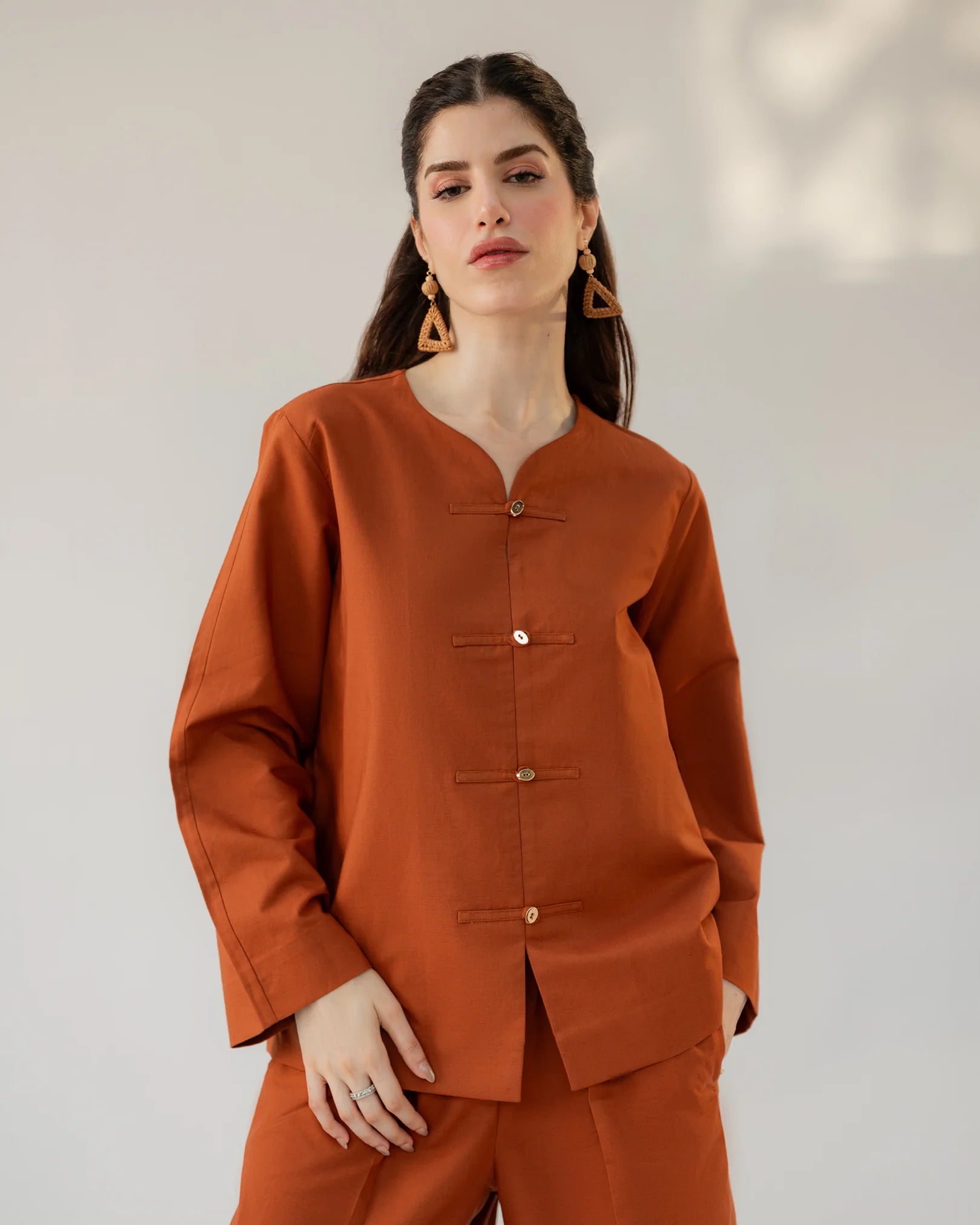HERMES ORANGE SLOANE SET