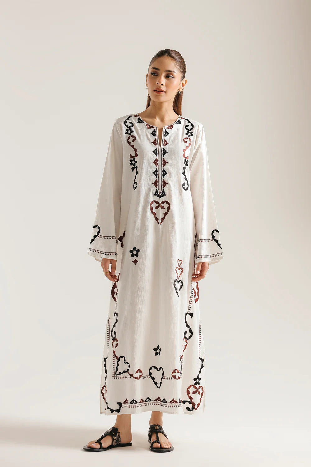 EMBROIDERED SHIRT - WHITE (E7551/102/001)