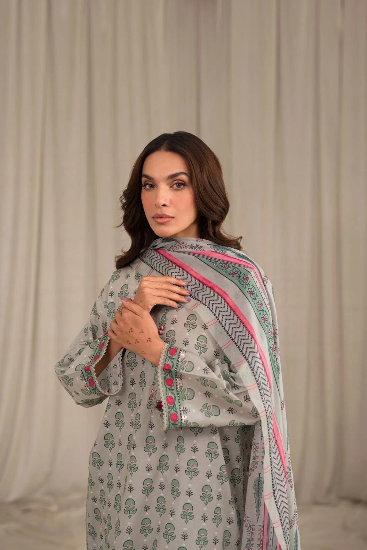 PRINTED LAWN 3 PIECE SAHAR