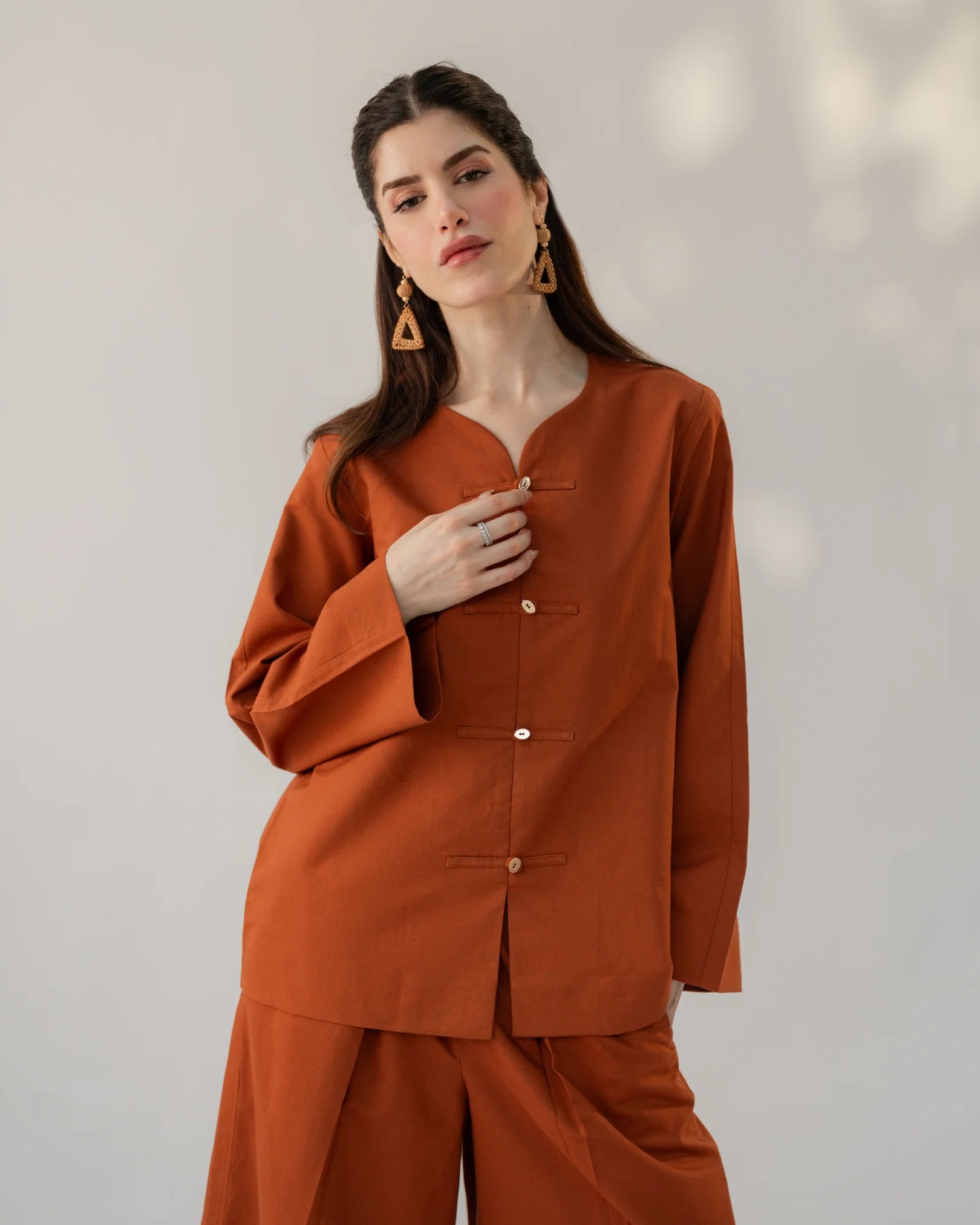 HERMES ORANGE SLOANE SET
