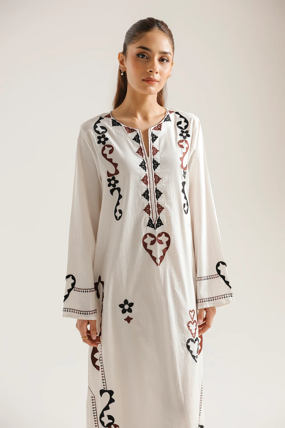 EMBROIDERED SHIRT - WHITE (E7551/102/001)