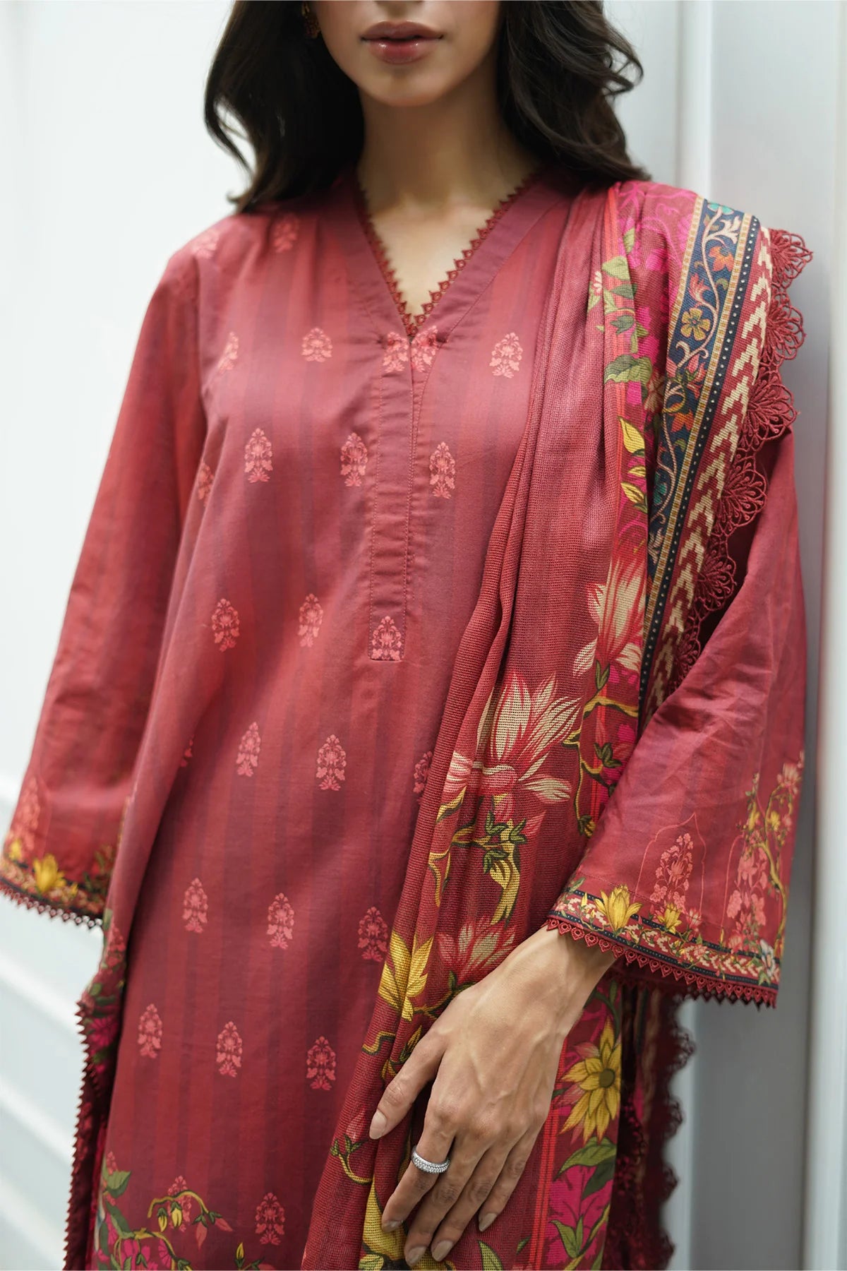 PRINTED CAMBRIC 3 PIECE