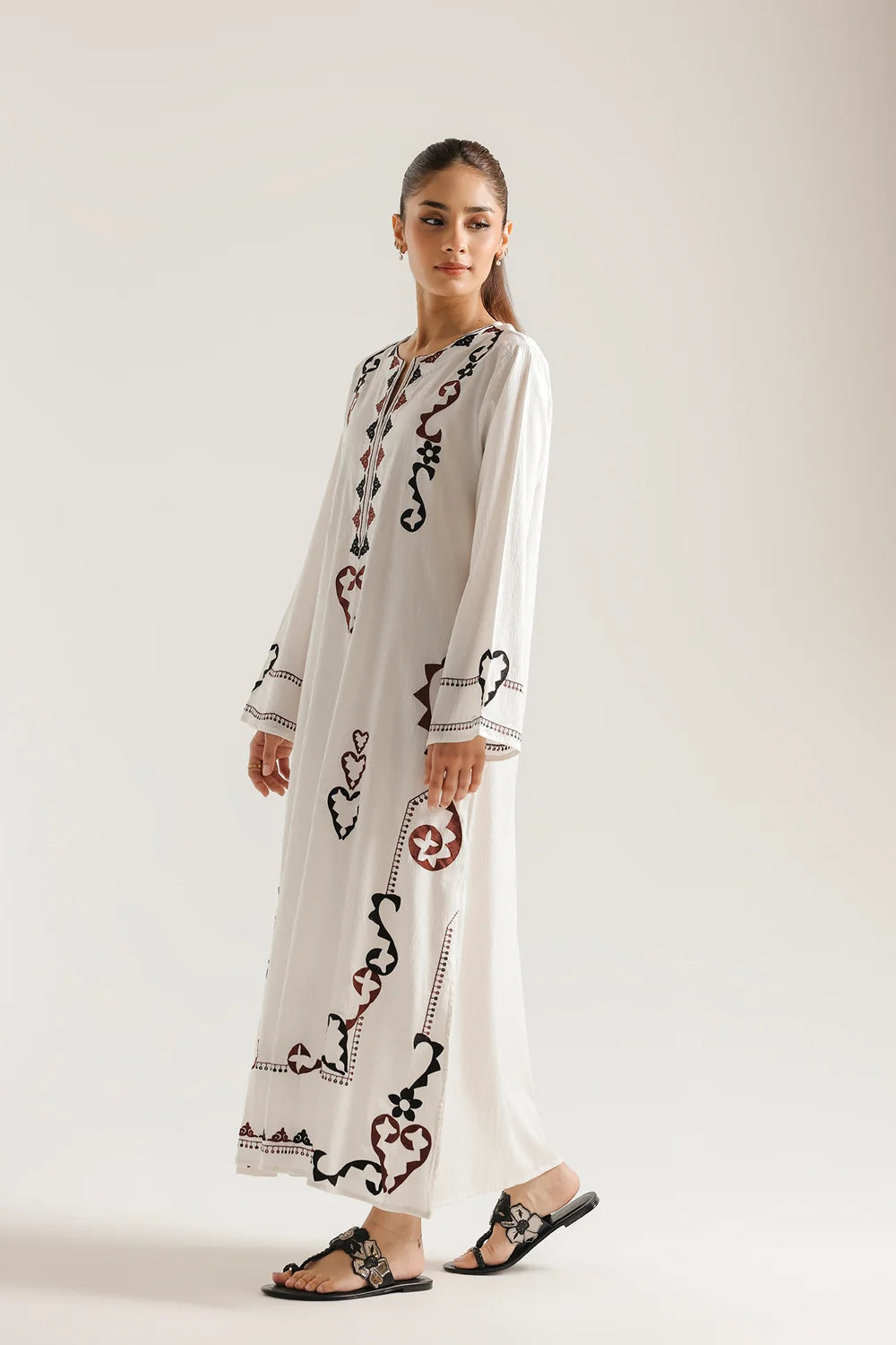 EMBROIDERED SHIRT - WHITE (E7551/102/001)