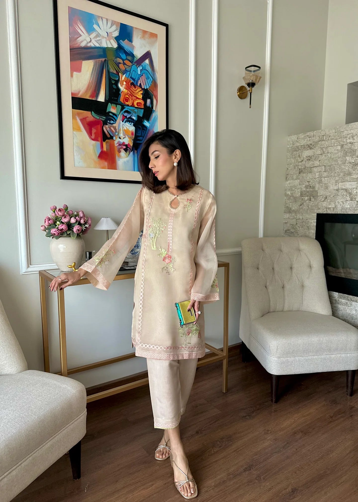 IVORA FESTIVE EMBROIDERED SUIT