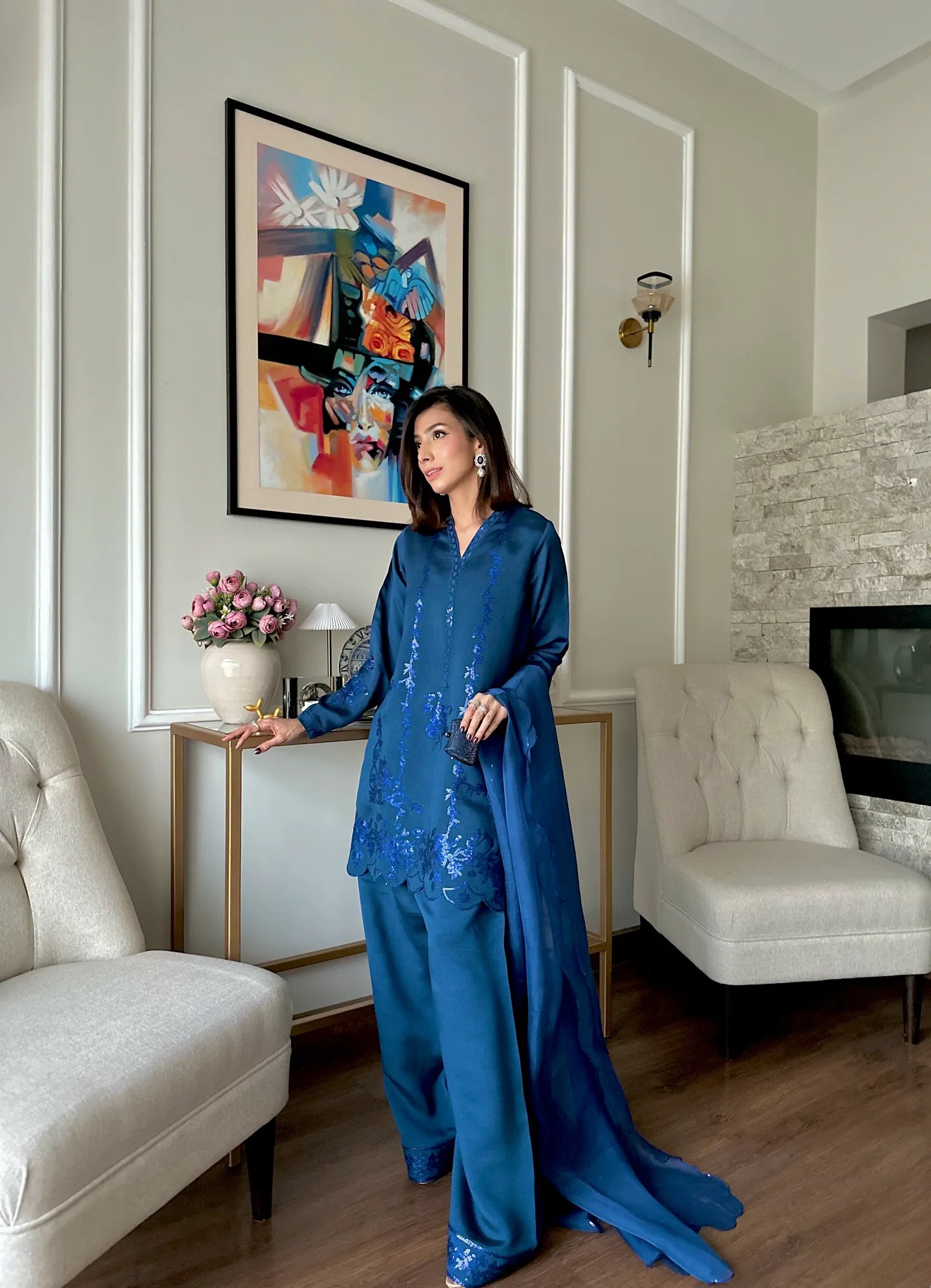 CELESTIA FESTIVE SEQUIN SUIT