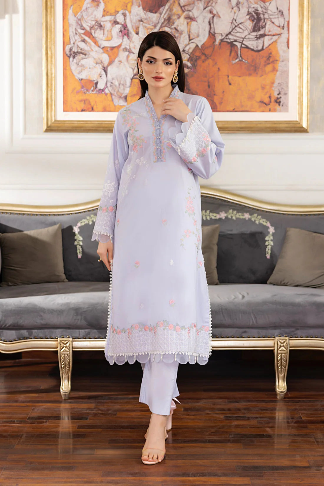 02 PIECE READY TO WEAR EMBROIDERED CO-ORDS