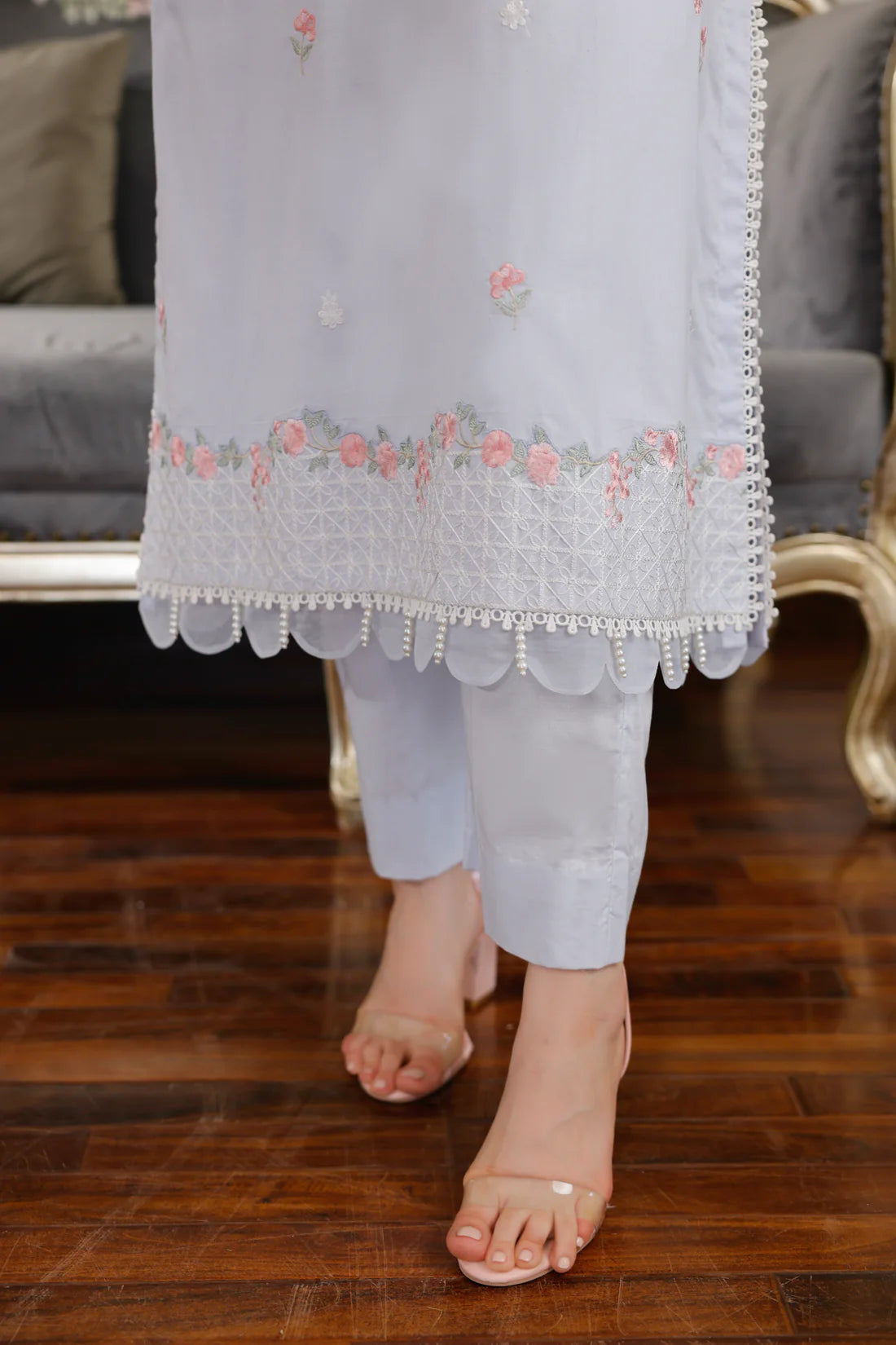 02 PIECE READY TO WEAR EMBROIDERED CO-ORDS