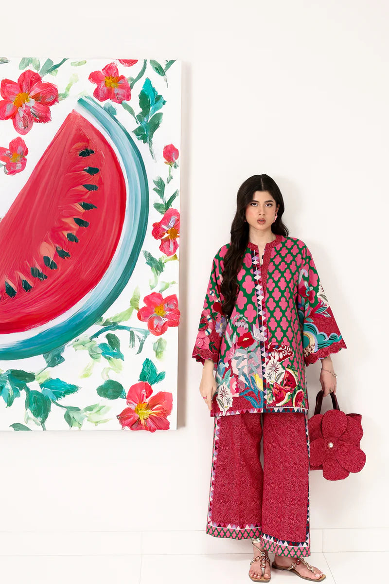 WATERMELON LUXURY PRINTED 2PCS SET (NPA2-25310)