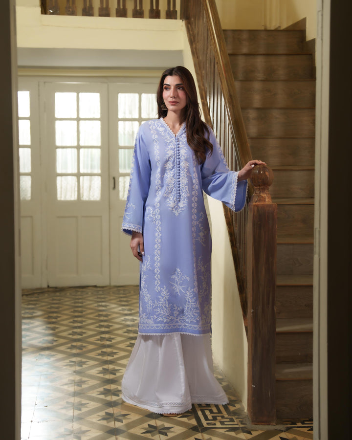 SEYA - LILAC EMBROIDERED KURTA