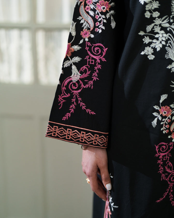 AZUR BLACK LUXURY EMBROIDERED LAWN SET