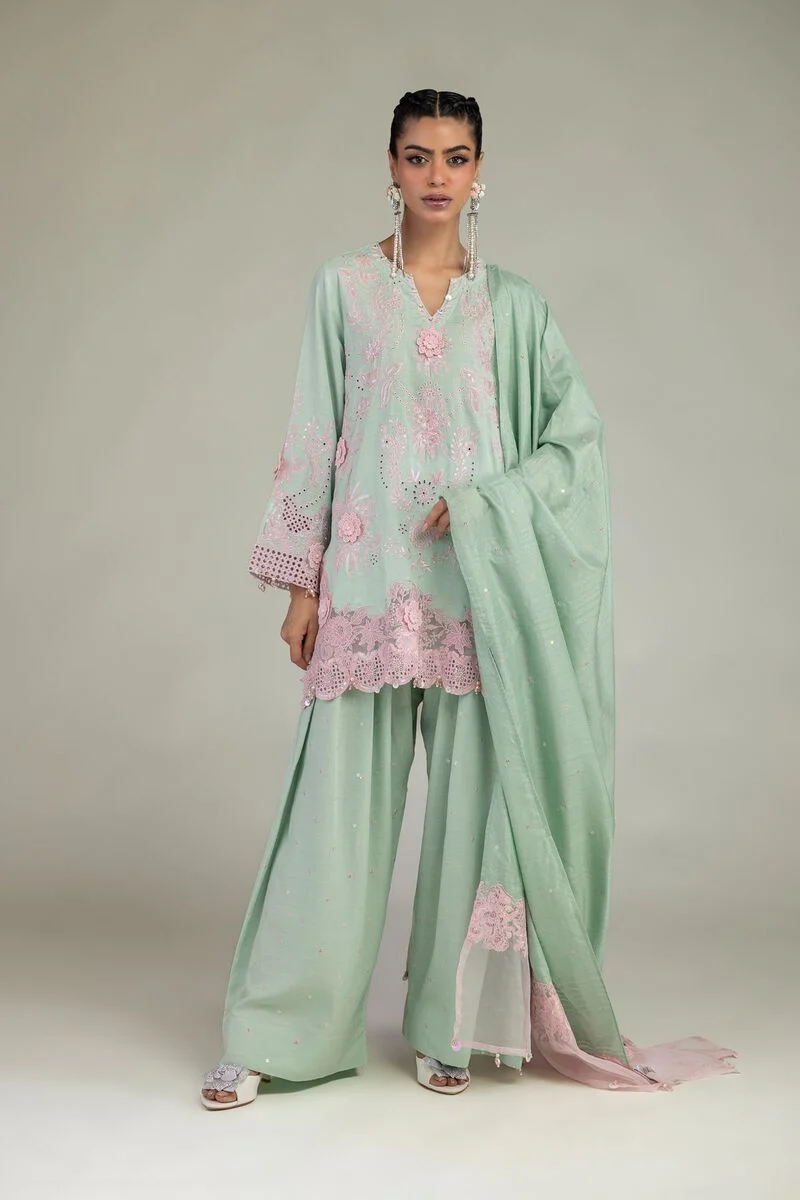 RAW SILK 3 PIECE CO-ORD SET (5-26-105-F-D)