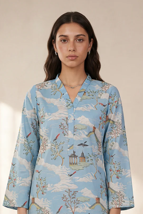 PRINTED KURTA - 2739