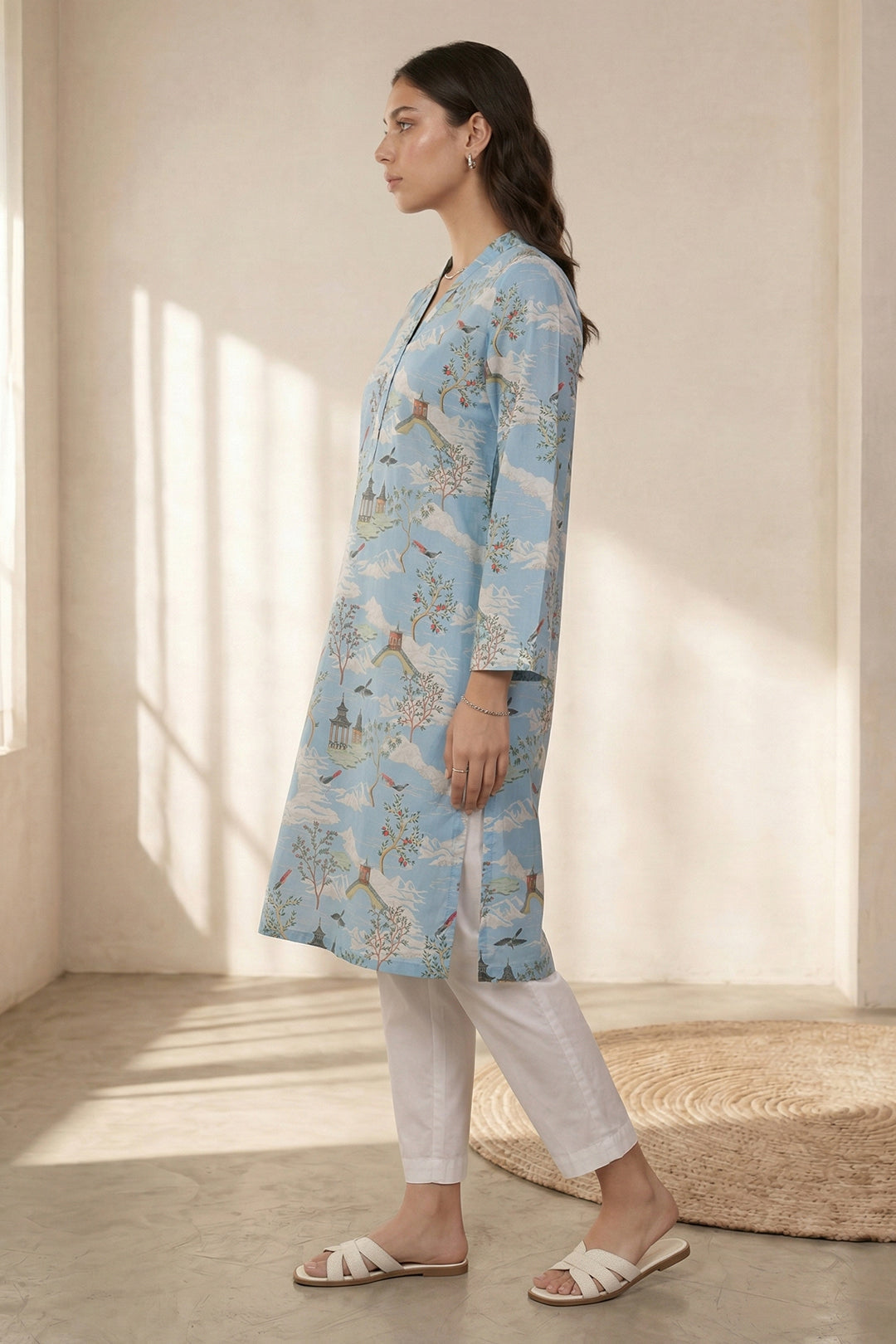 PRINTED KURTA - 2739