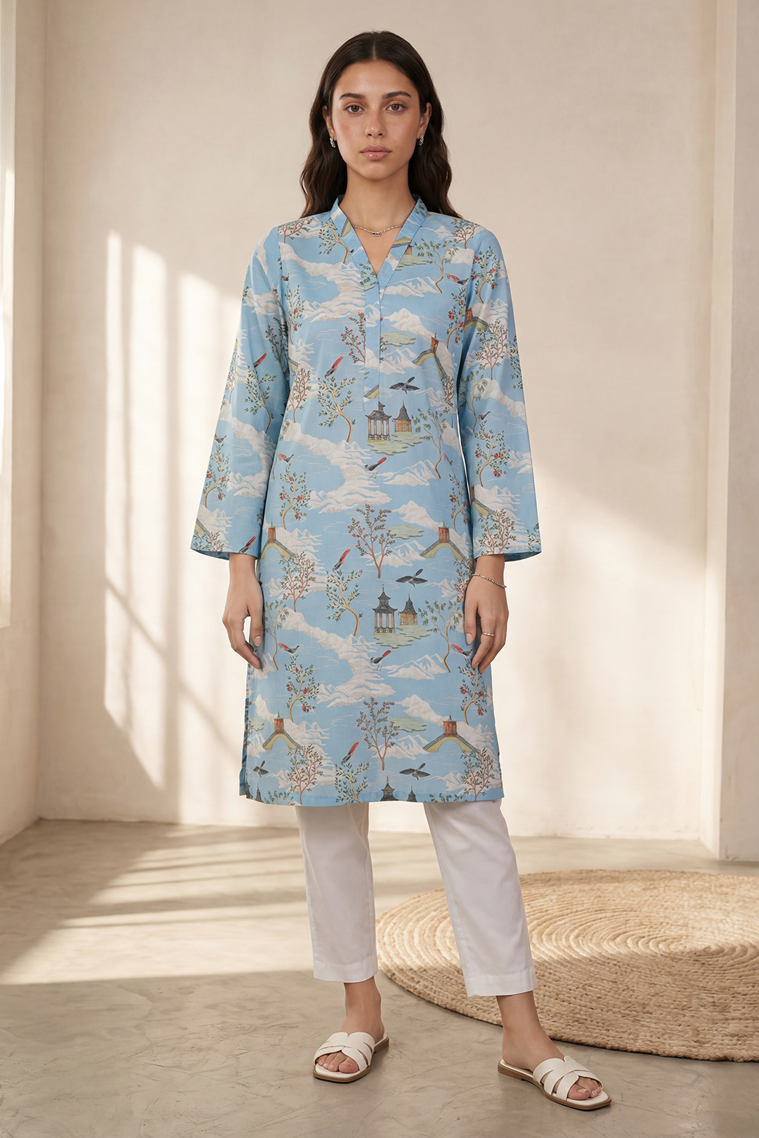 PRINTED KURTA - 2739