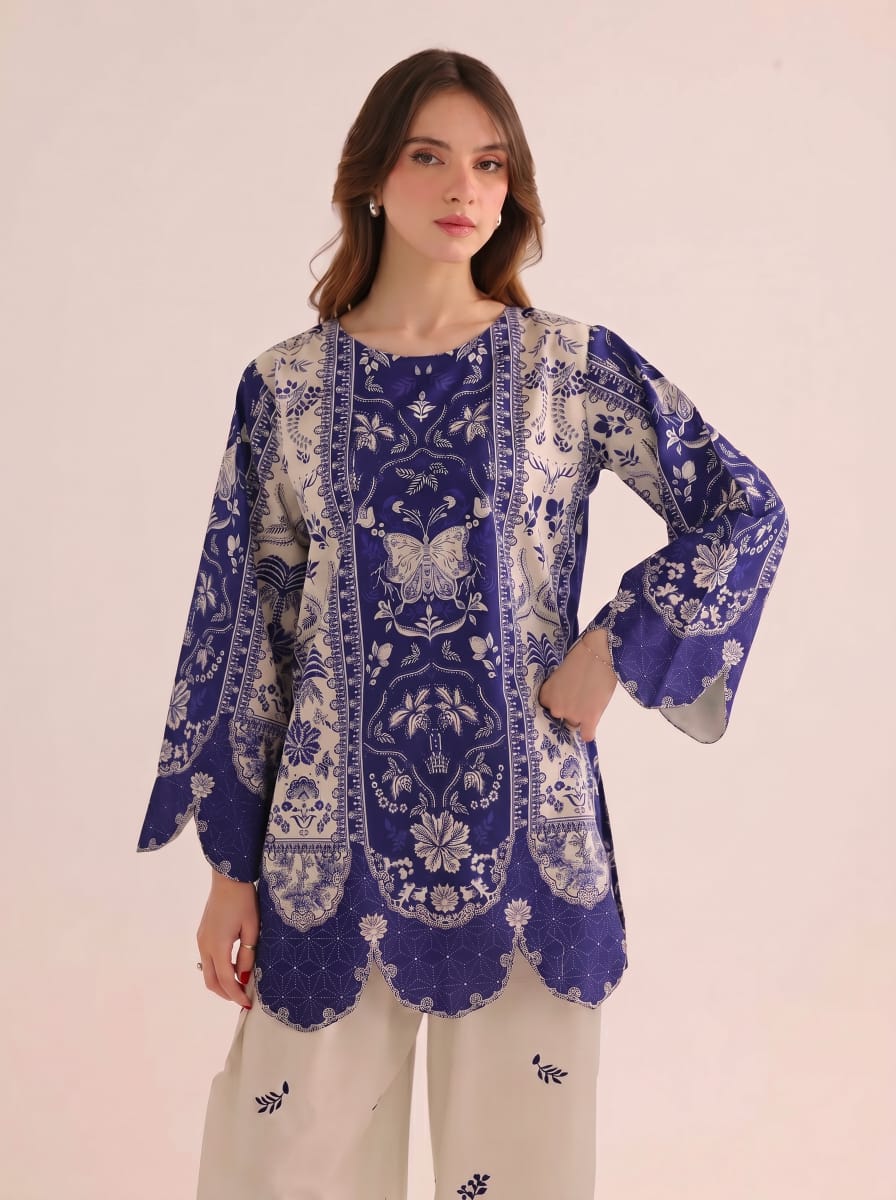 2 PC SUMMER LAWN DRESS - PRT L42961
