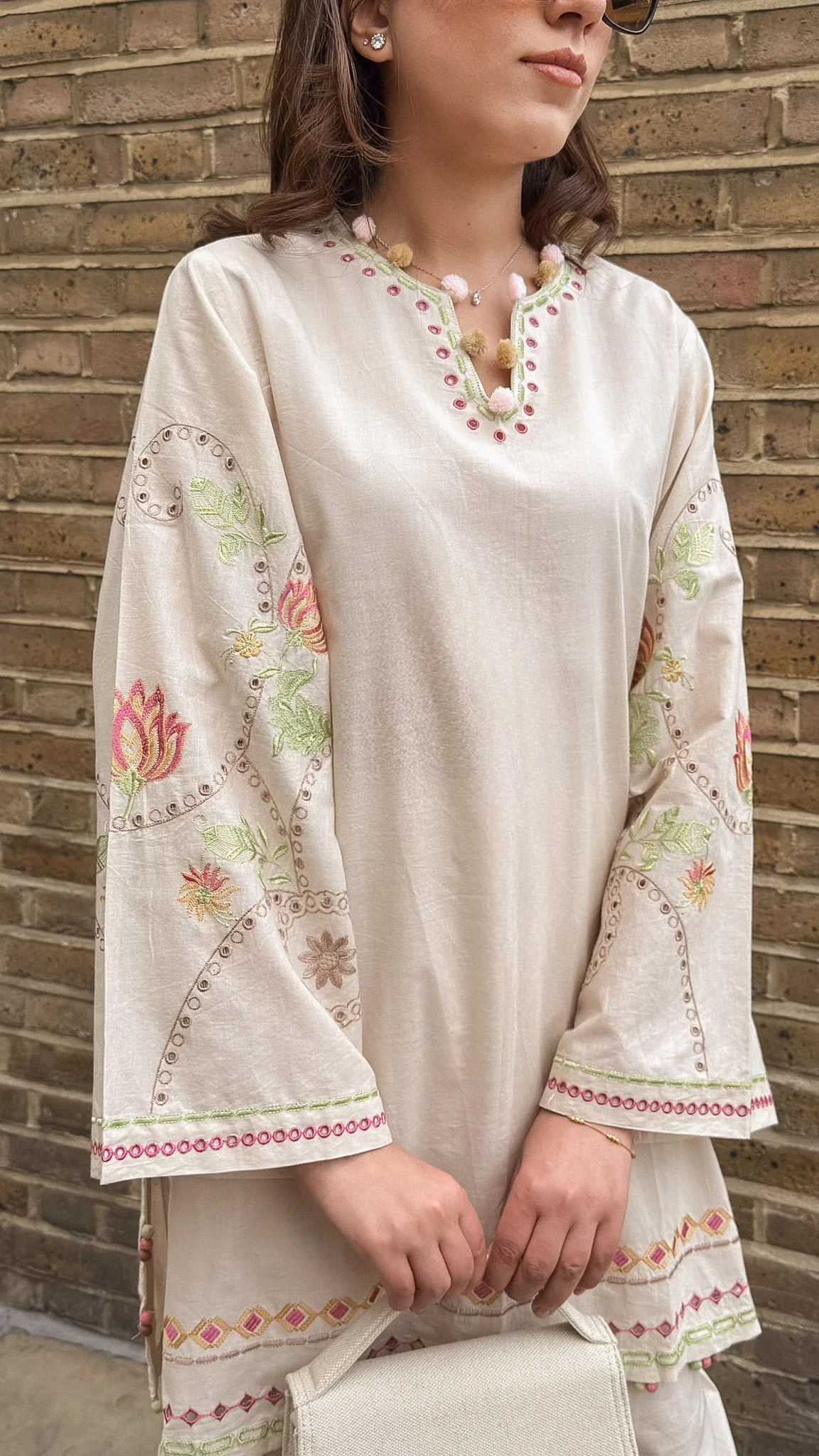 SNOWDROP - IVORY SCHIFFLI SET