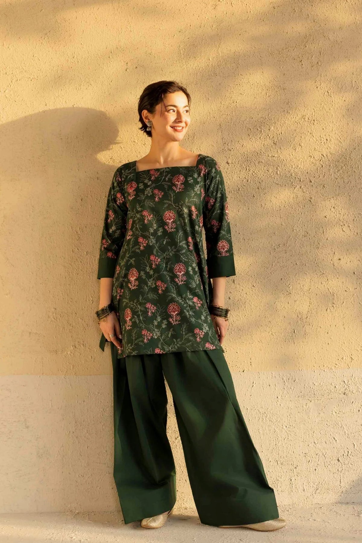 2 PC EMBROIDERED DRESS - HM02