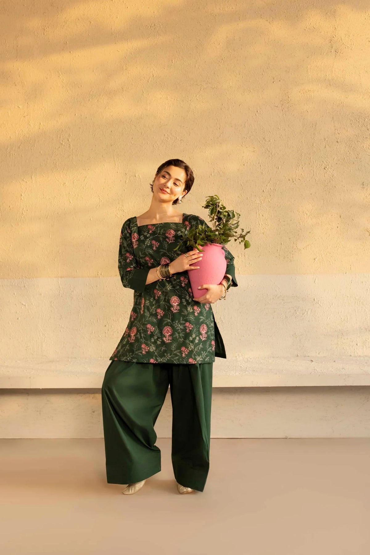 2 PC EMBROIDERED DRESS - HM02