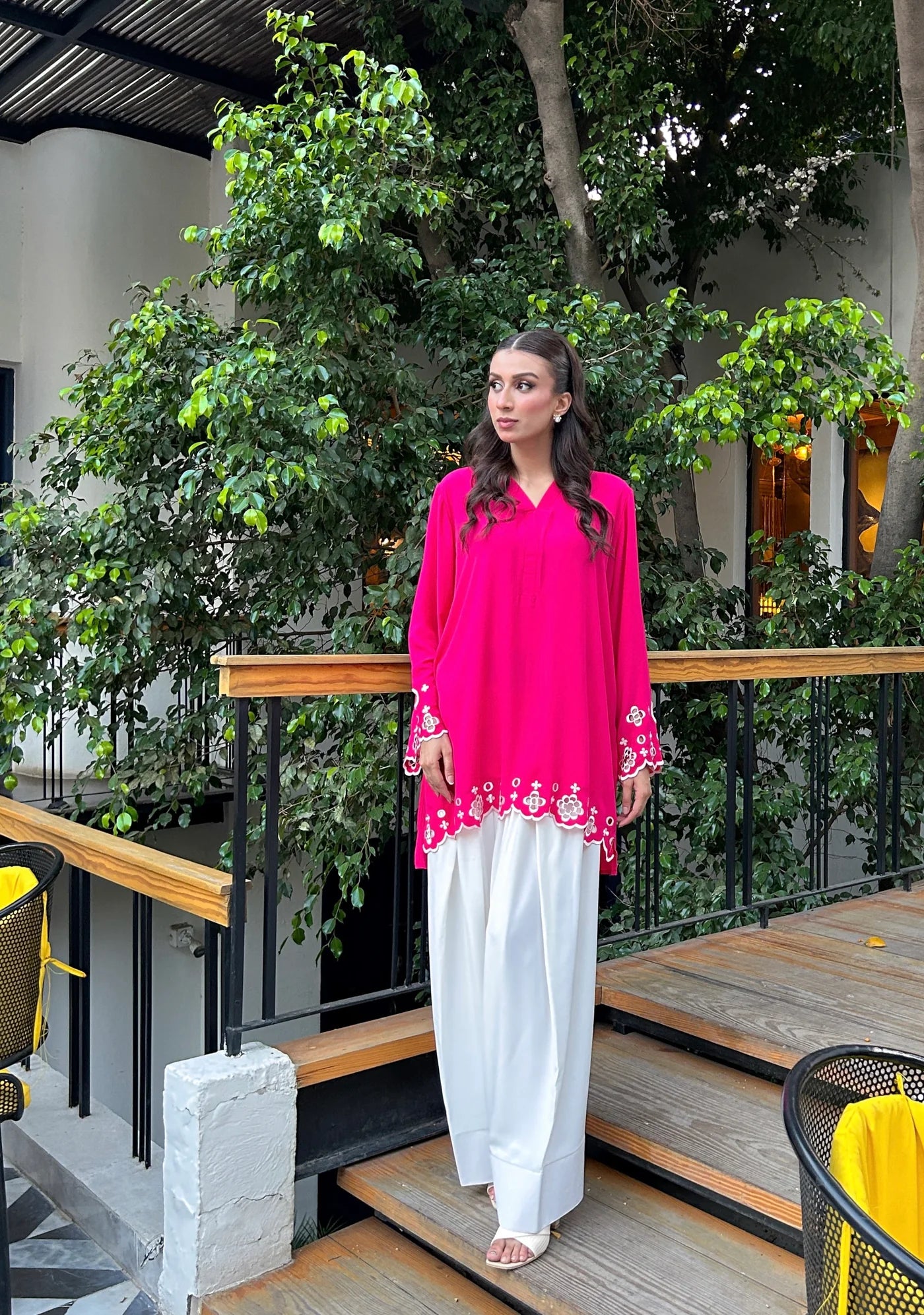 PINK FLAIR FARSHI SET
